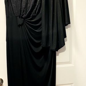 Black long length, formal, jacket 1x
